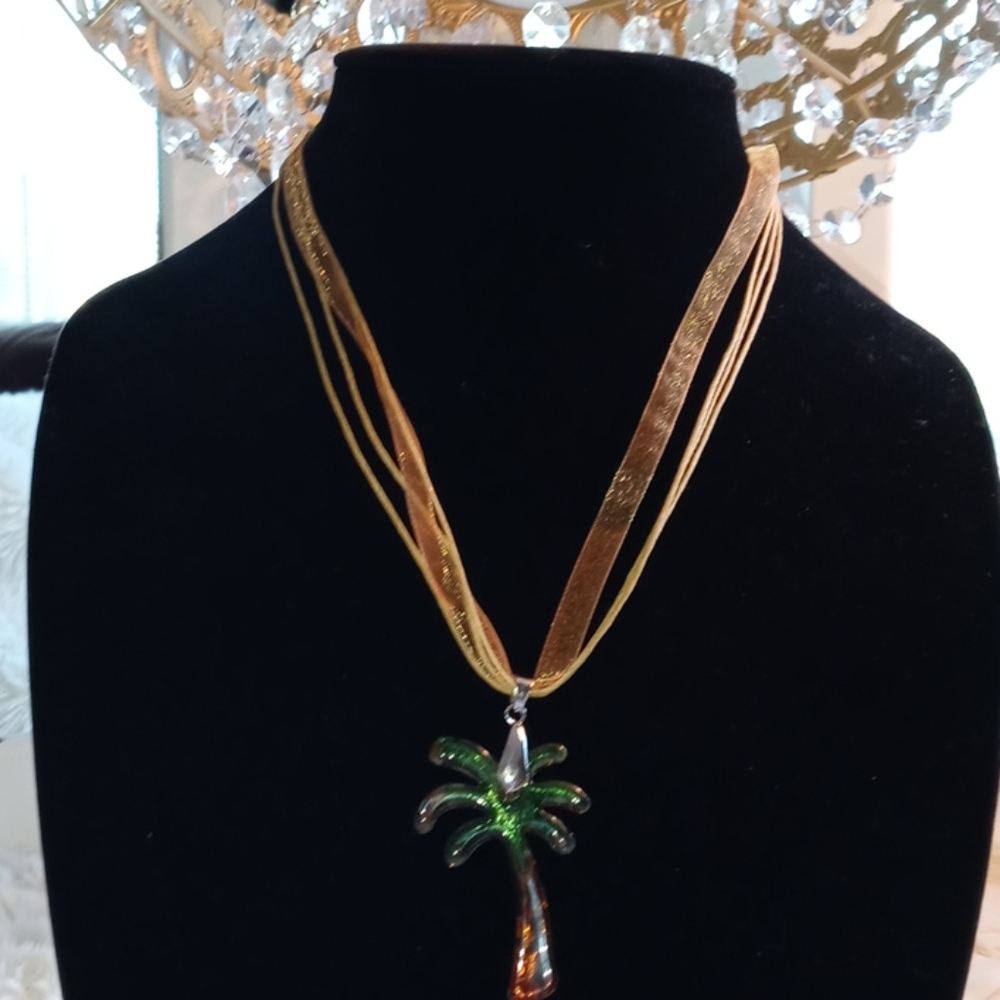 Palm Tree Necklace View 2